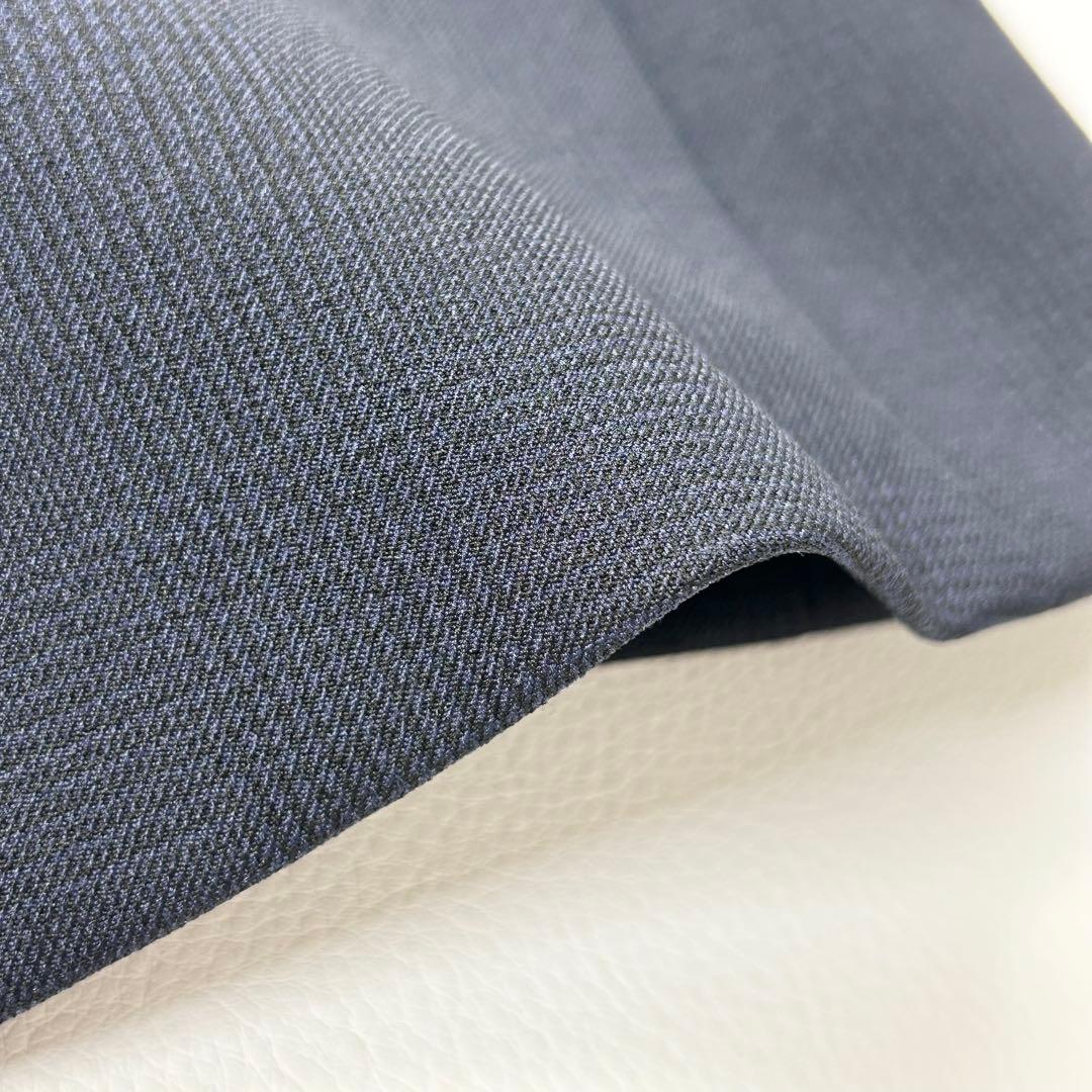 1229y美品 ビームス 男の子スーツ4点セット チェック 紺 140