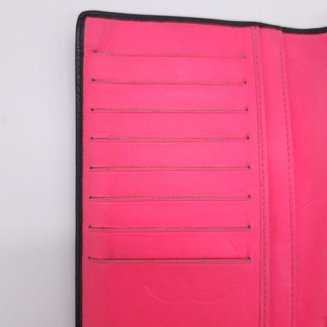 CHANEL シャネル カンボンライン 二つ折 長財布 キルティング