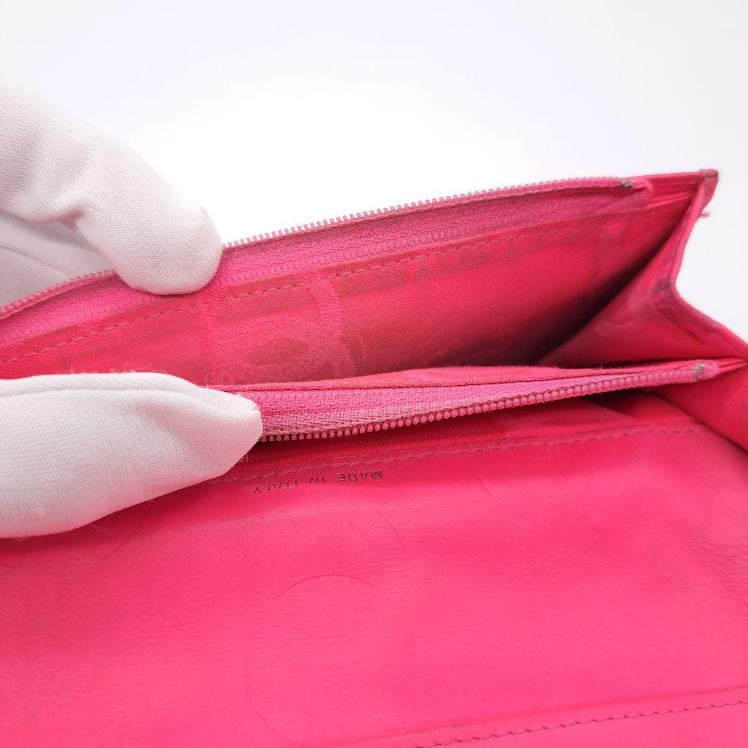 CHANEL シャネル カンボンライン 二つ折 長財布 キルティング