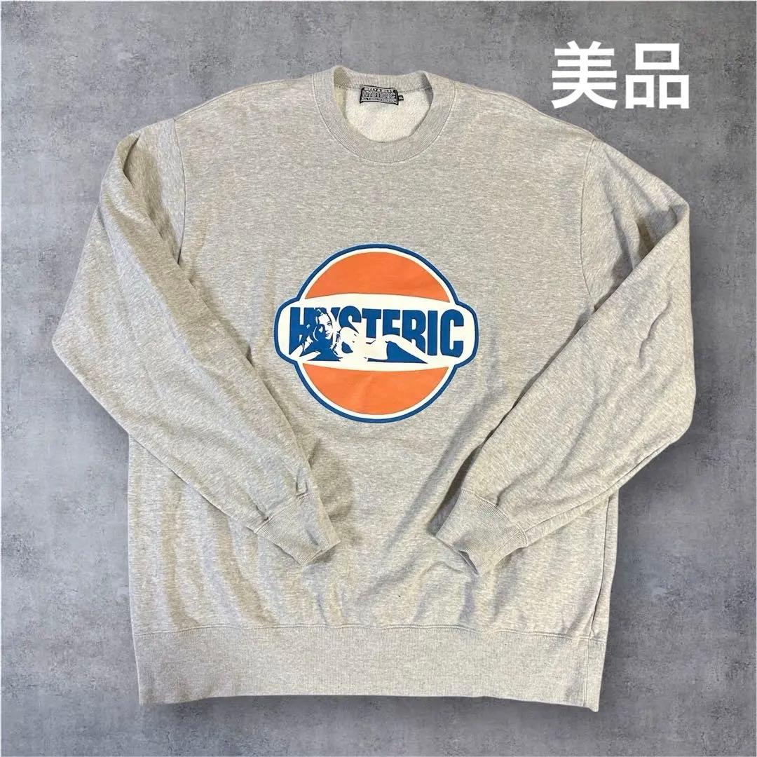 HYSTERIC ヒステリックグラマー グレー スウェット XL トレーナー