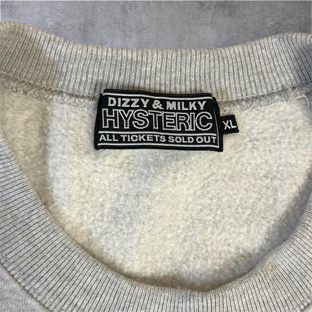HYSTERIC ヒステリックグラマー グレー スウェット XL トレーナー