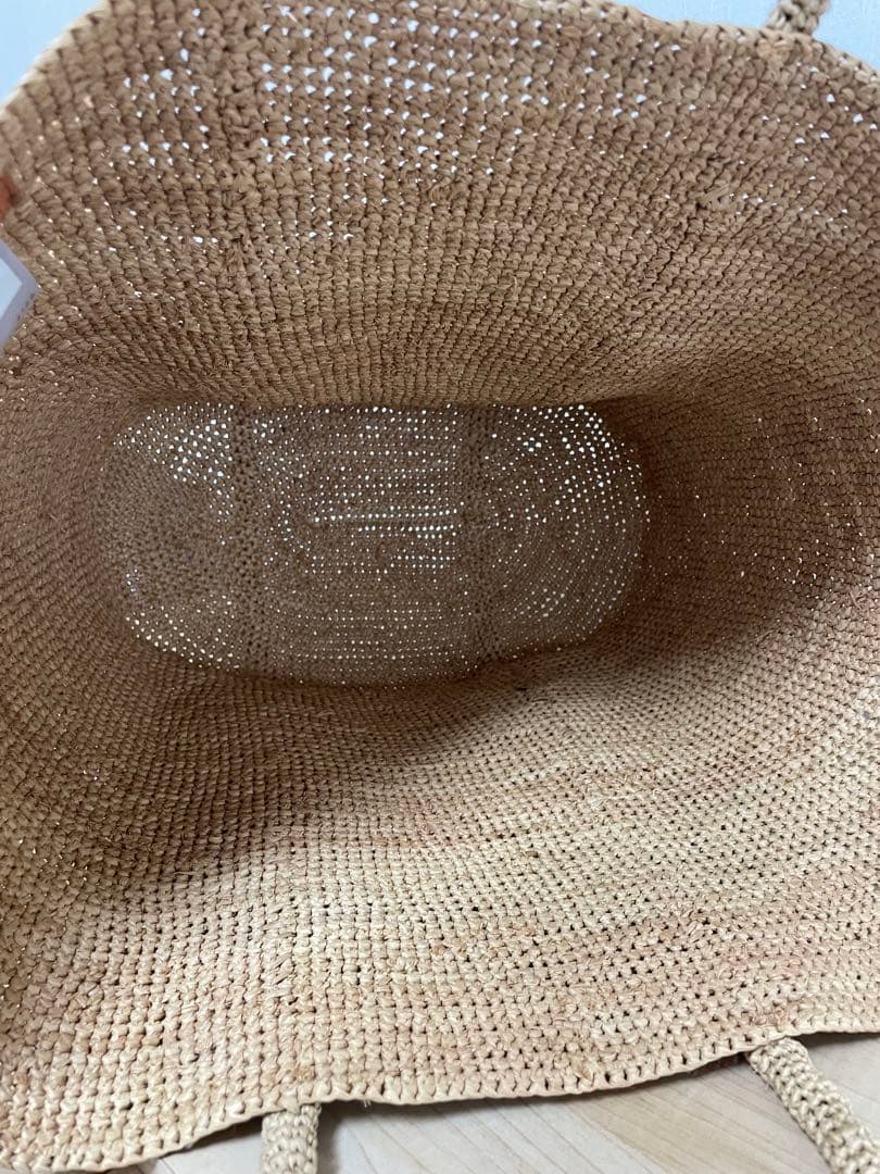 agnès b. アニエスベー TANA ラフィアトートバッグ　カゴバッグ