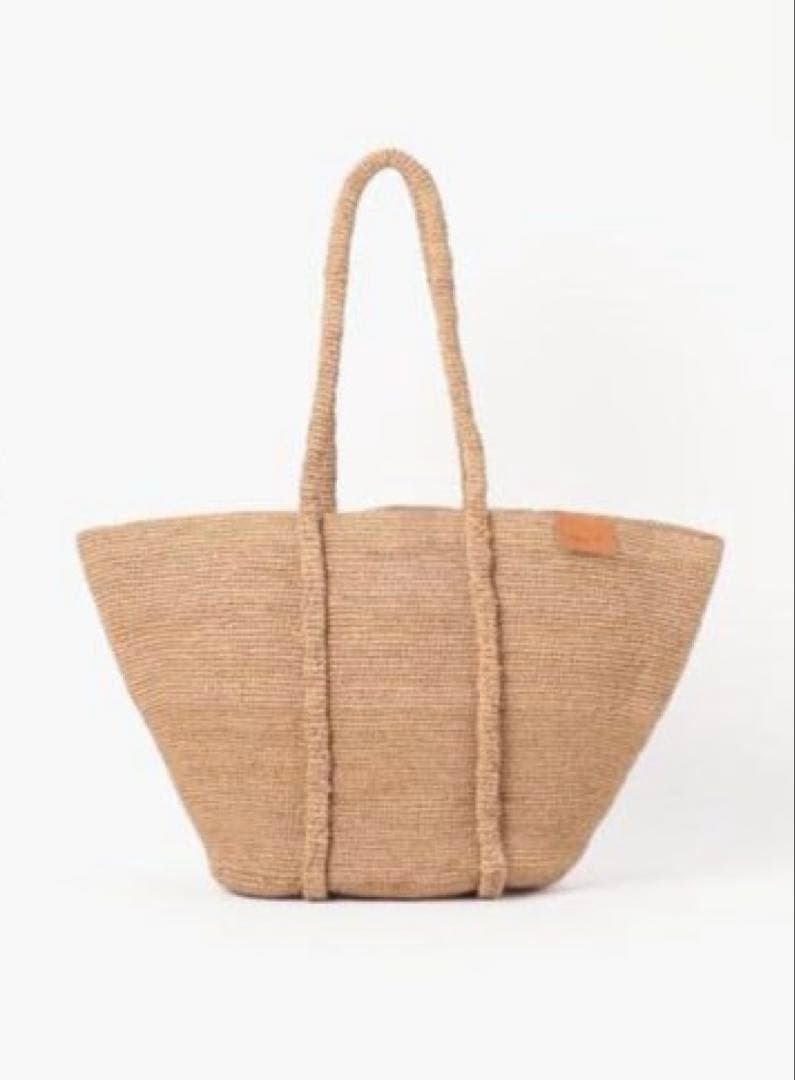 agnès b. アニエスベー TANA ラフィアトートバッグ　カゴバッグ