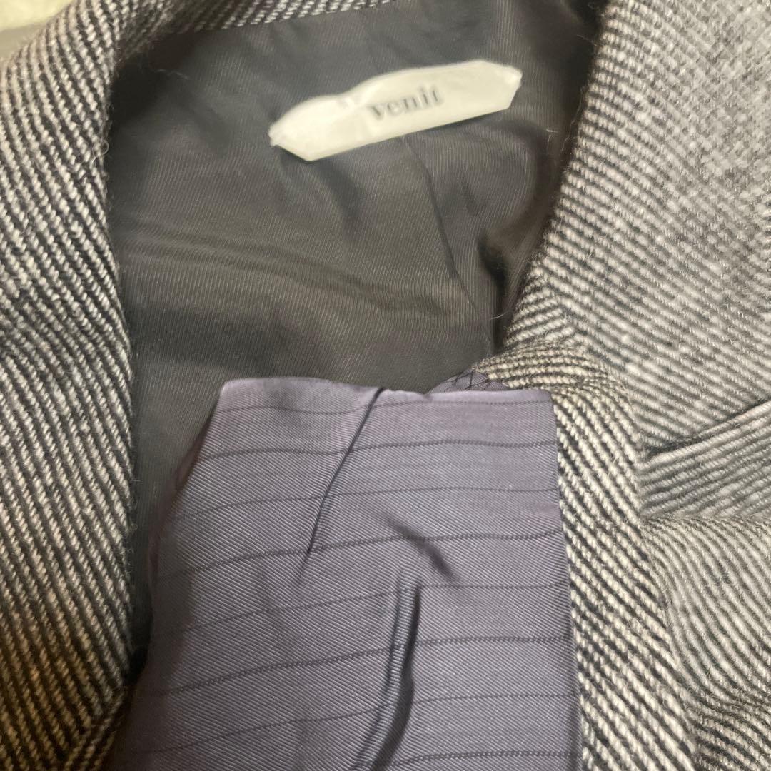 Venit グレー ダブルブレスト ウールコート