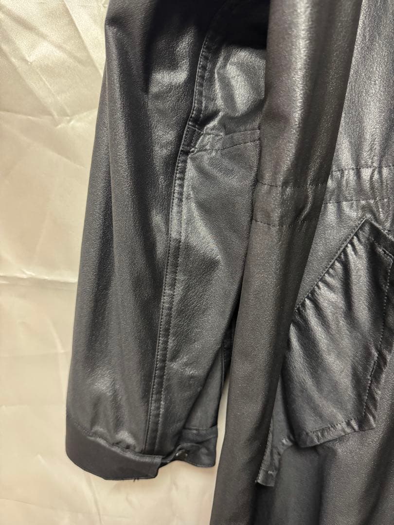 BLACK COMME des GARCONS◆モッズコート/XL/ブラック