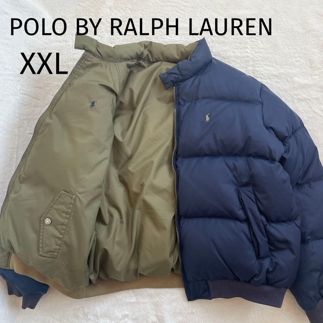 90s＊POLO RALPH LAUREN＊リバーシブルダウンジャケット＊XXL