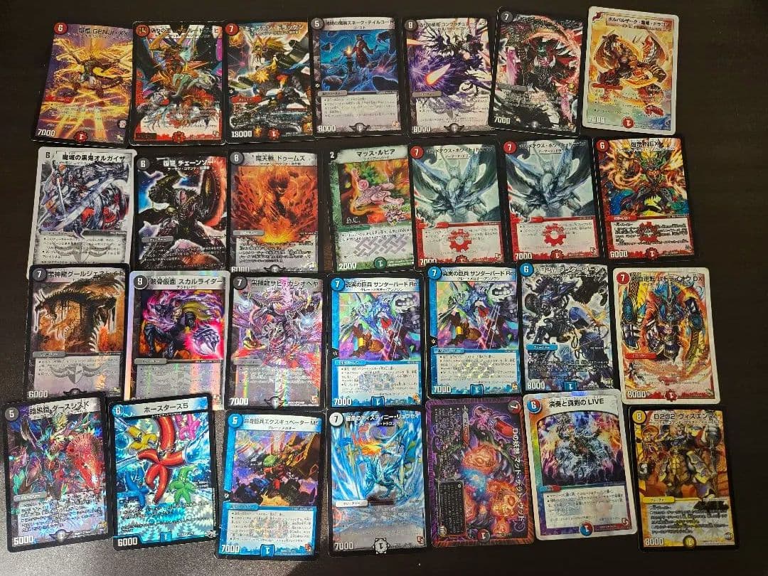 デュエマ　まとめ売り デッキ　巨大天門　赤単　侵略　青魔道具