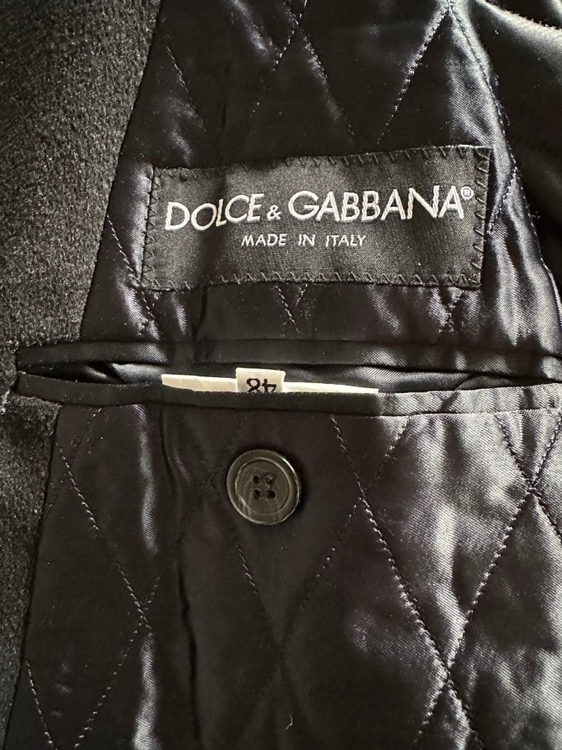 美品【Dolce&Gabbana】カシミア混/Pコート/ダブルブレスト/48