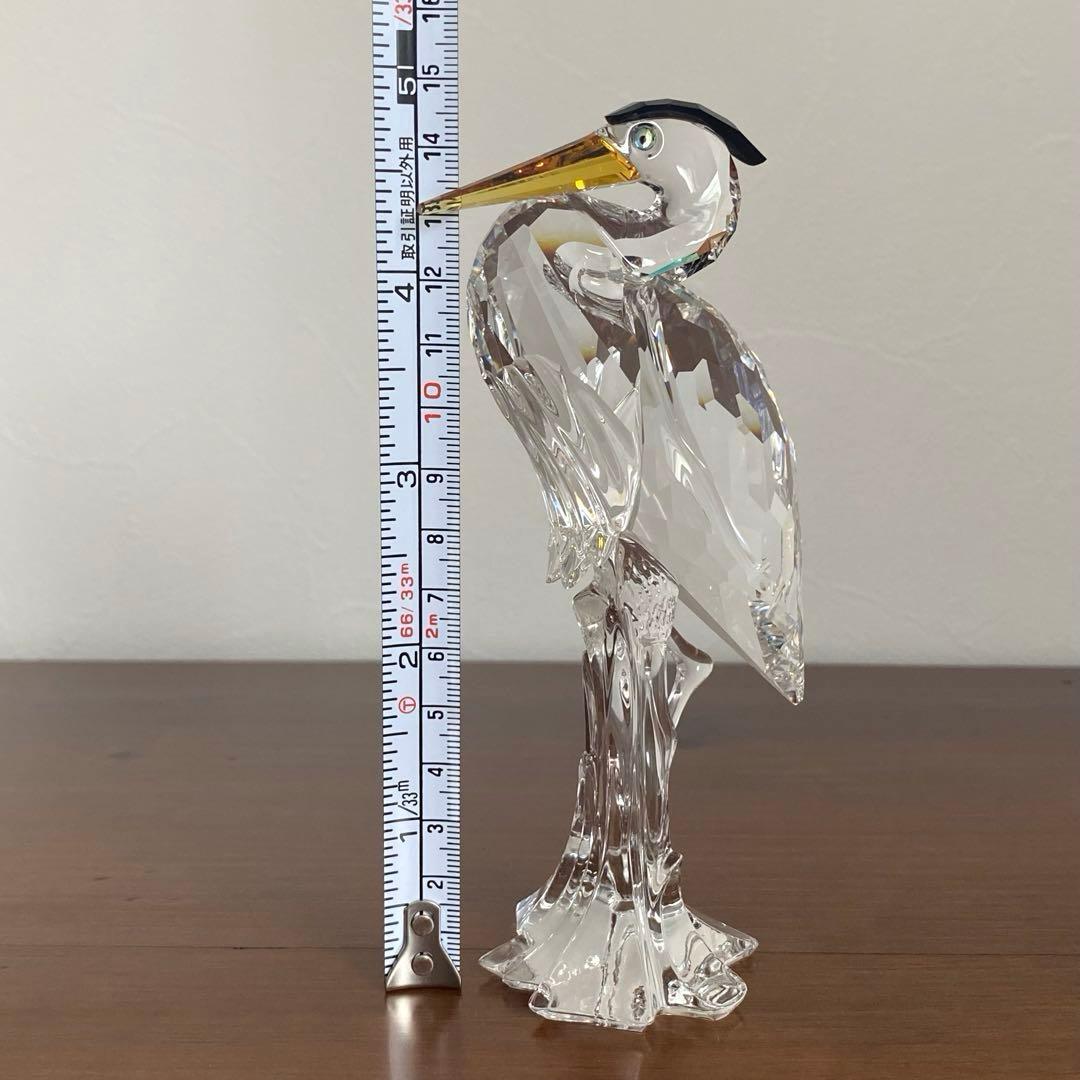 SWAROVSKI スワロフスキー クリスタル サギ 置物