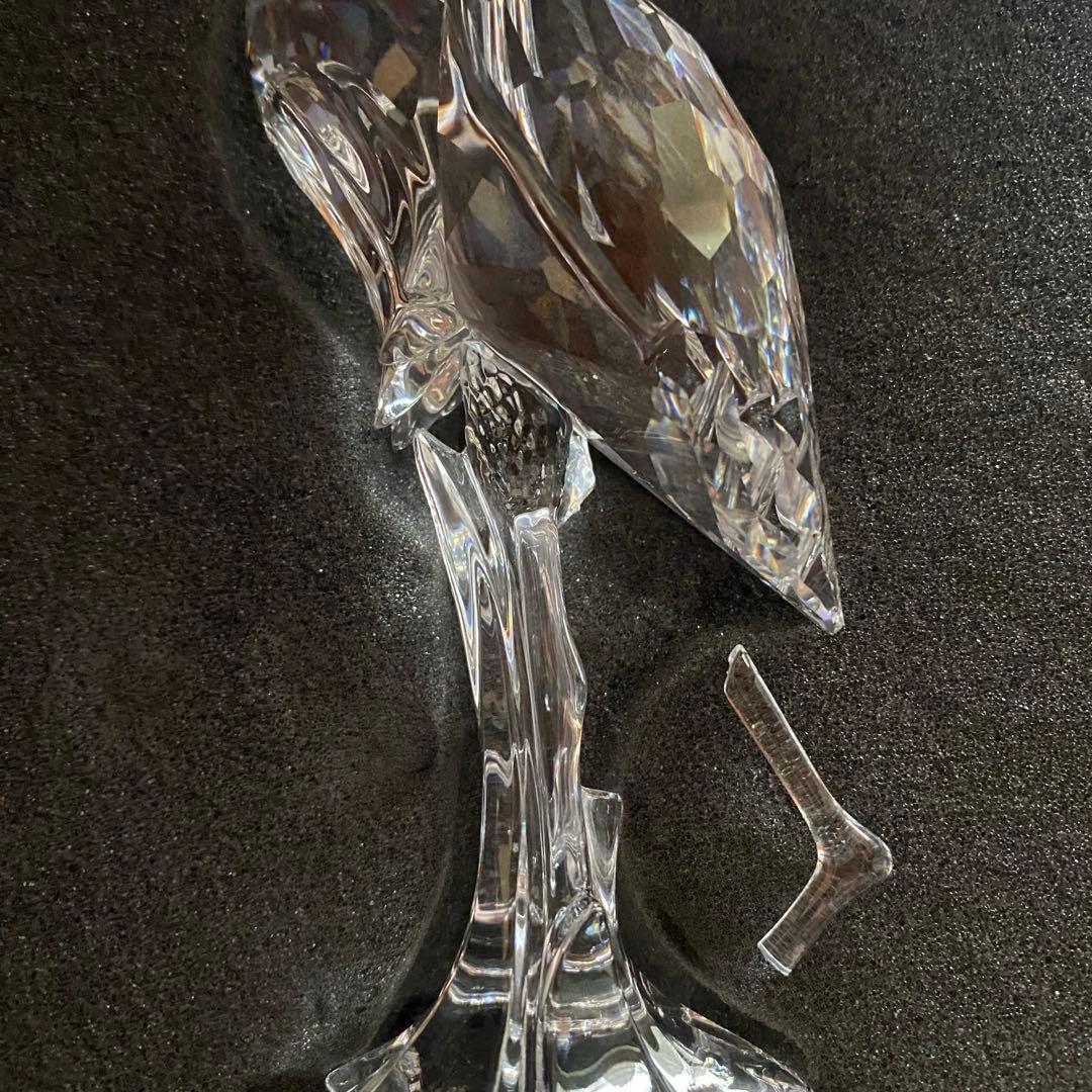 SWAROVSKI スワロフスキー クリスタル サギ 置物