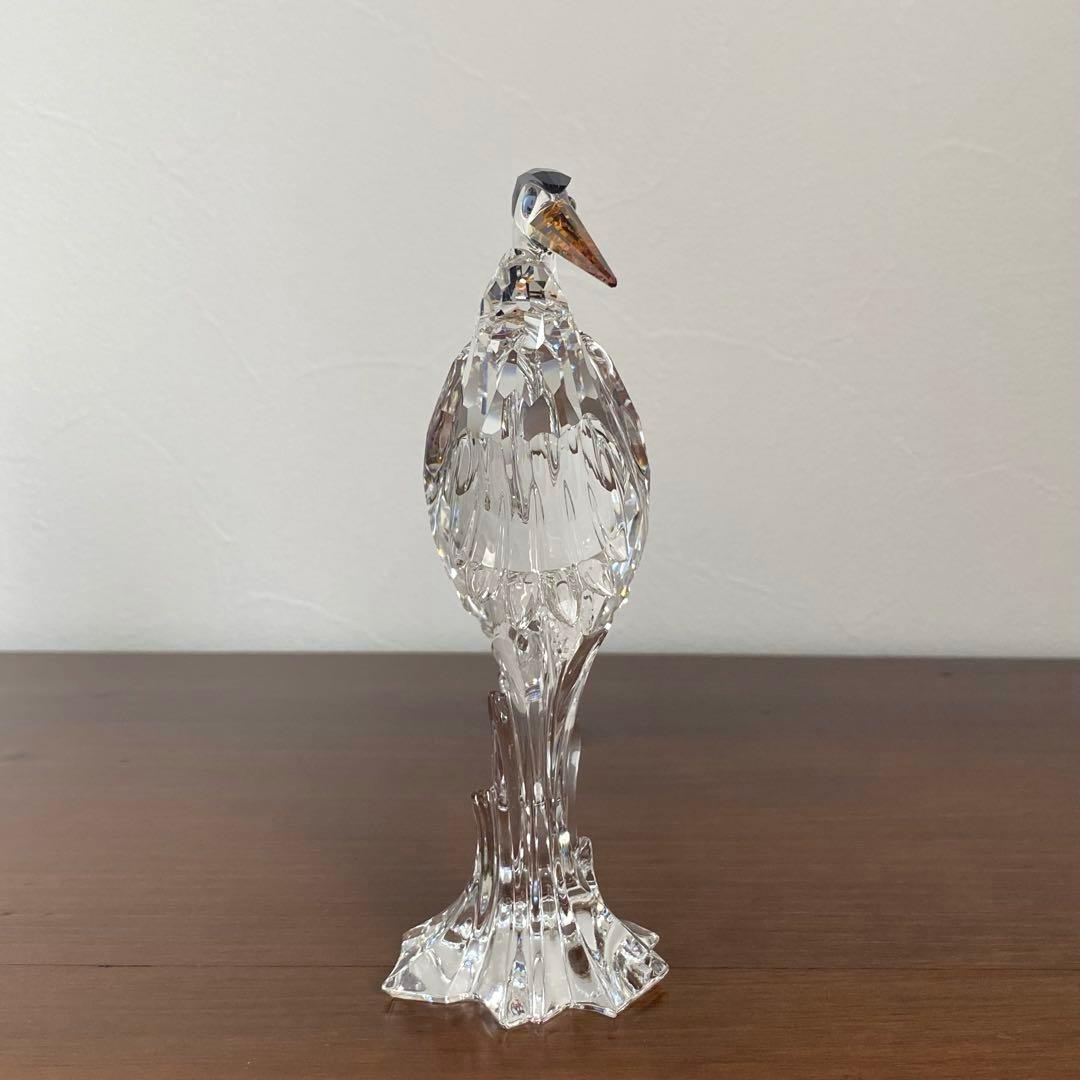 SWAROVSKI スワロフスキー クリスタル サギ 置物