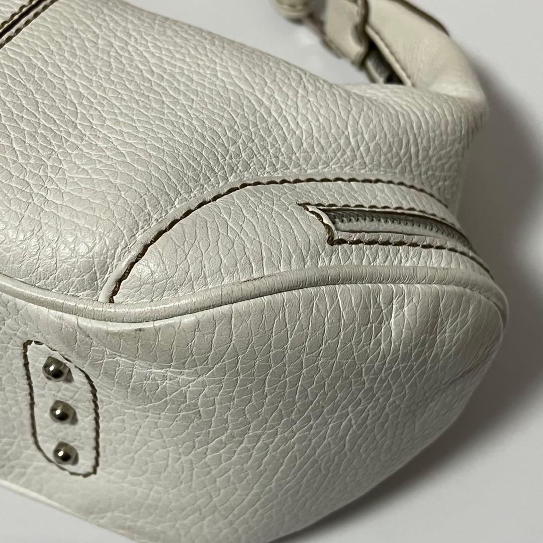 ✨極美品✨　TOD’S トッズ ハンドバッグ　ホワイト　マルチポケット