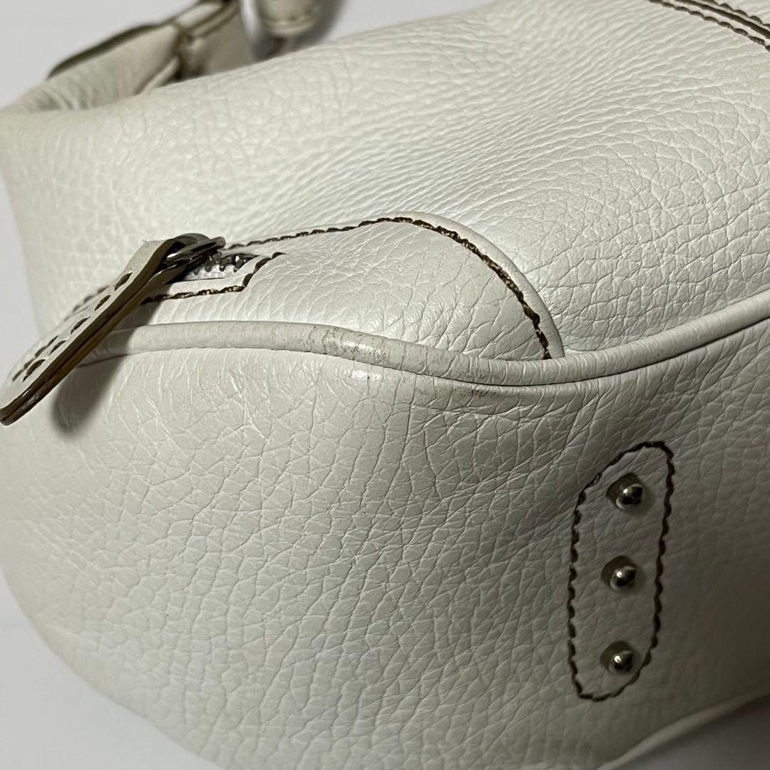 ✨極美品✨　TOD’S トッズ ハンドバッグ　ホワイト　マルチポケット