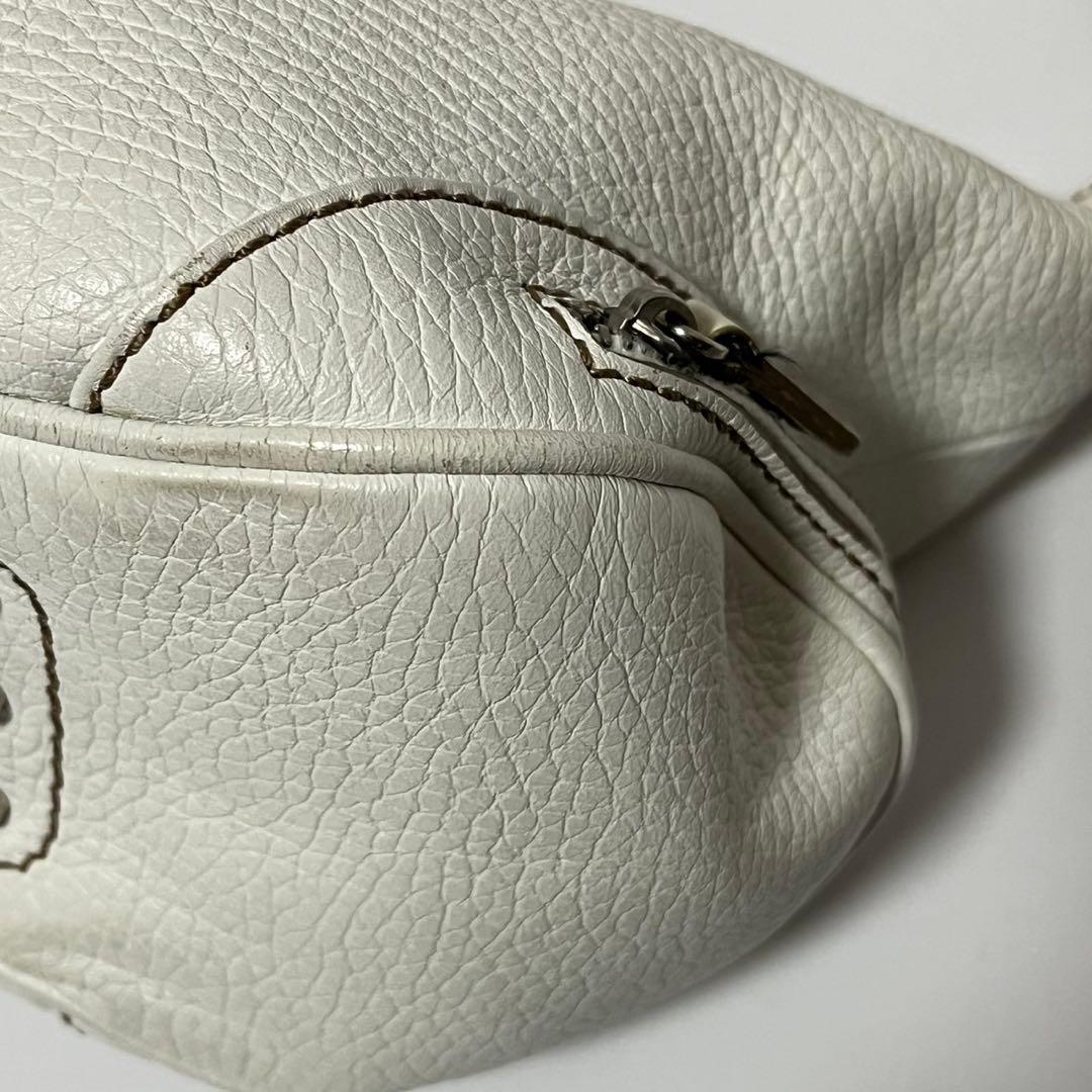 ✨極美品✨　TOD’S トッズ ハンドバッグ　ホワイト　マルチポケット