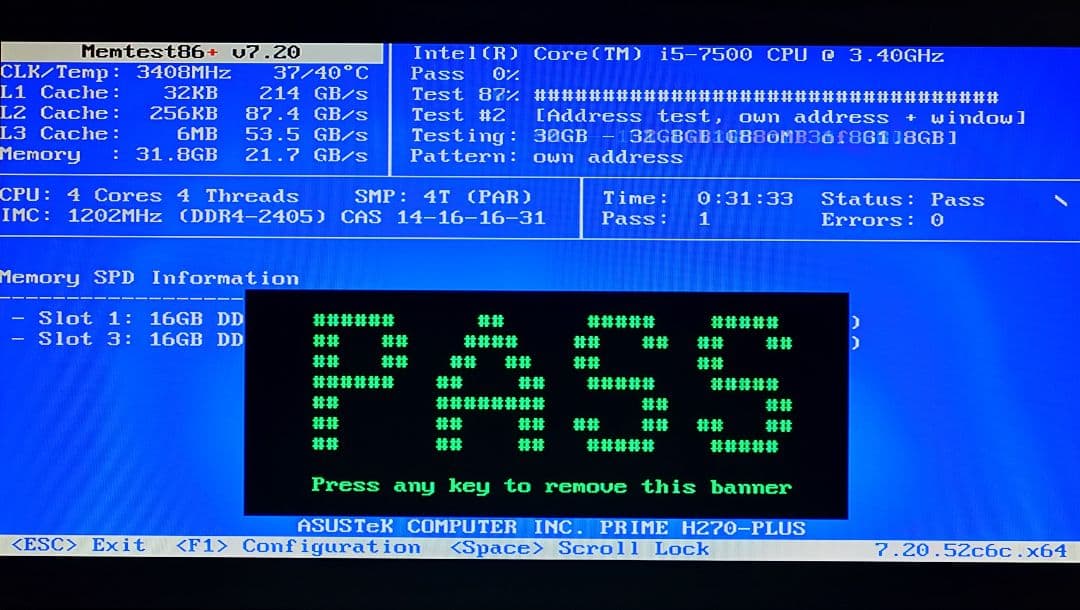 Micron DDR4 2666 16GB ×2 計 32GB 【動作確認済】