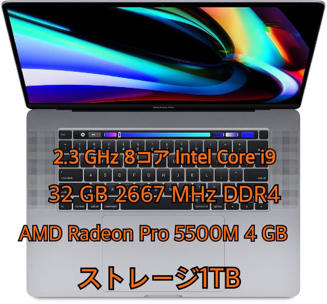 MacBook Pro 16/32GB/SSD1TB/core i9/グラボ/