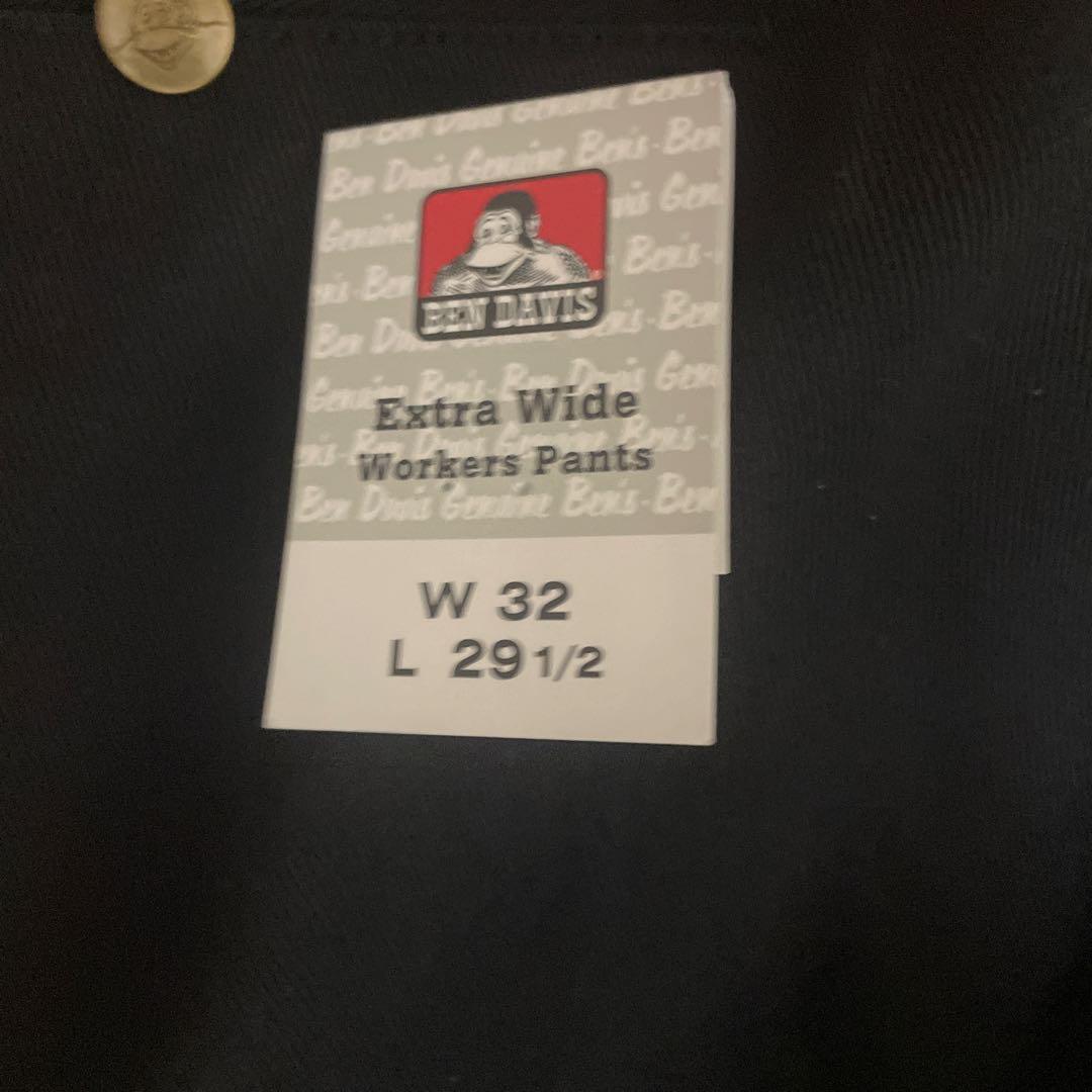 BEN DAVIS ワークパンツ 黒　extrawide