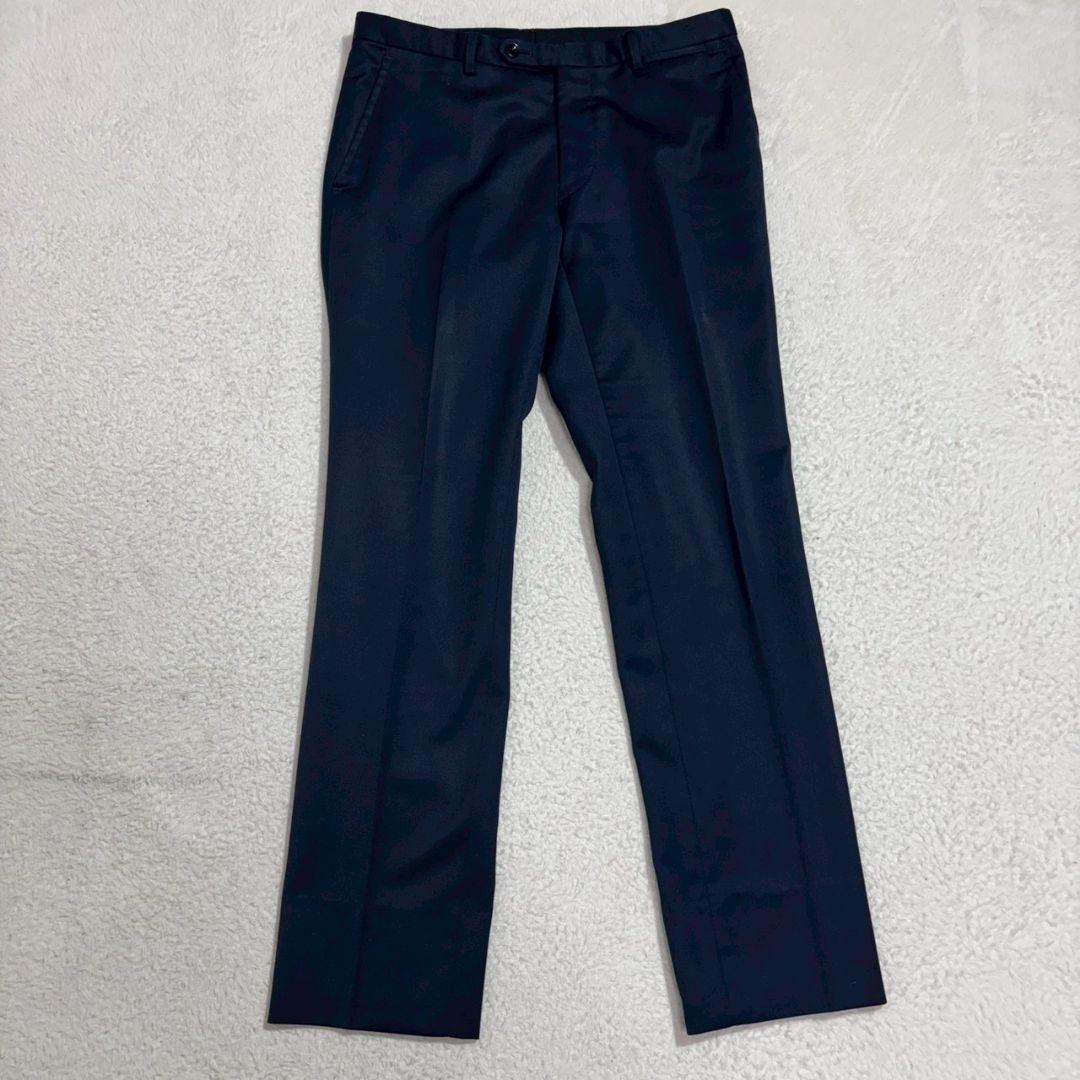 スーツセレクト　シルク混　ジャケット　ベスト　パンツ　スリーピース　光沢