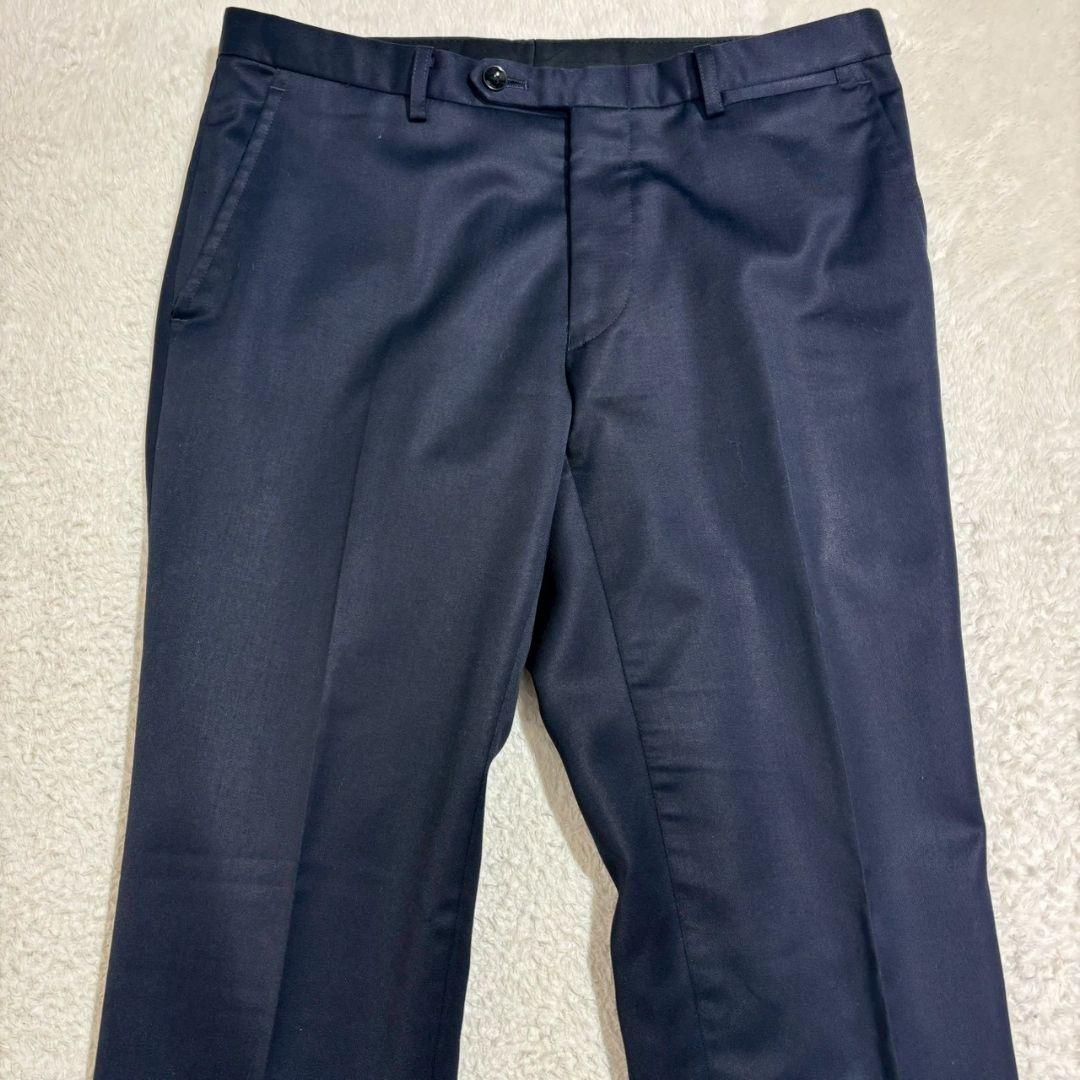 スーツセレクト　シルク混　ジャケット　ベスト　パンツ　スリーピース　光沢