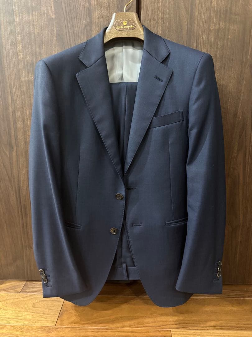 ロロピアーナ　super150s オーダースーツ　ネイビー