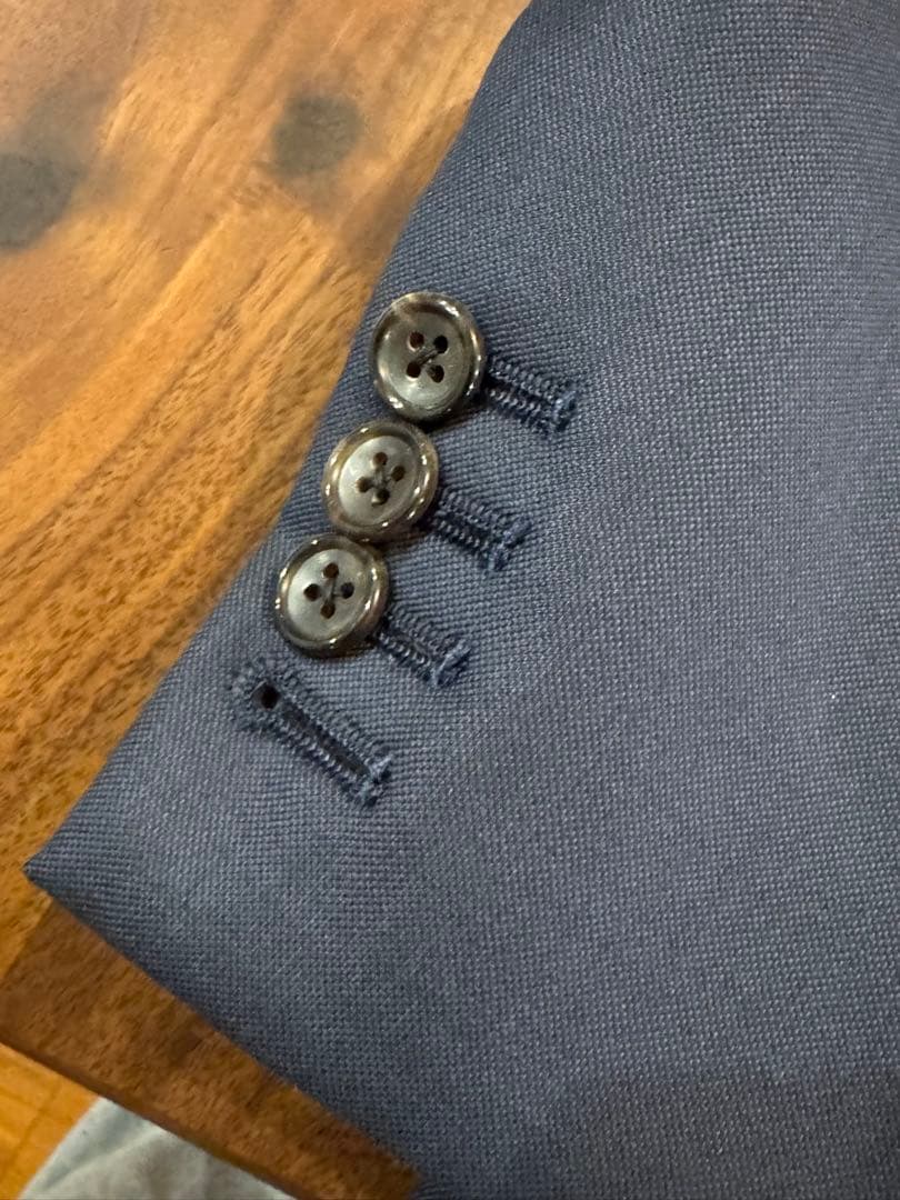 ロロピアーナ　super150s オーダースーツ　ネイビー