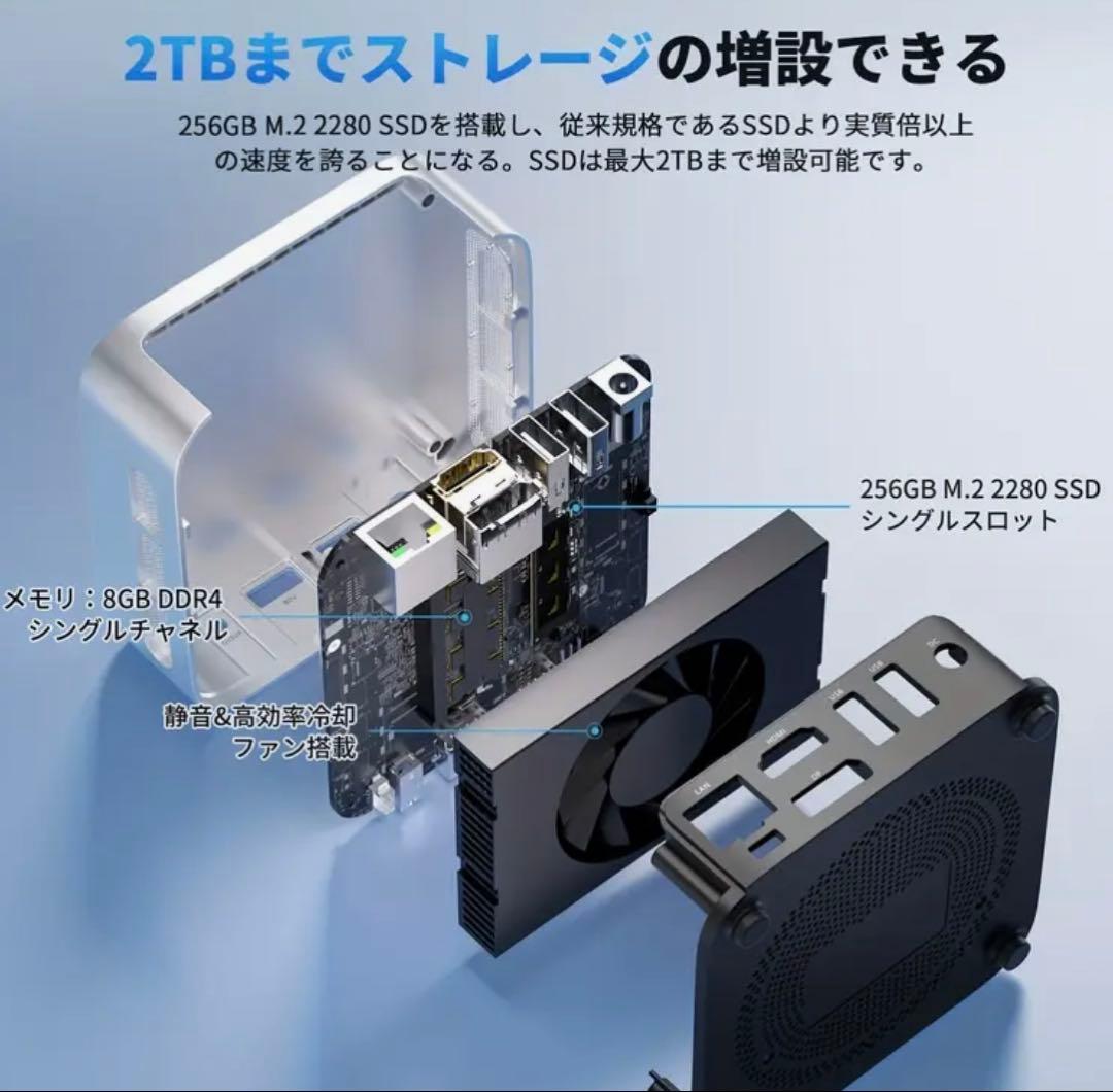 ACEMAGIC Vista Mini V1 ミニPC ブラック(黒)