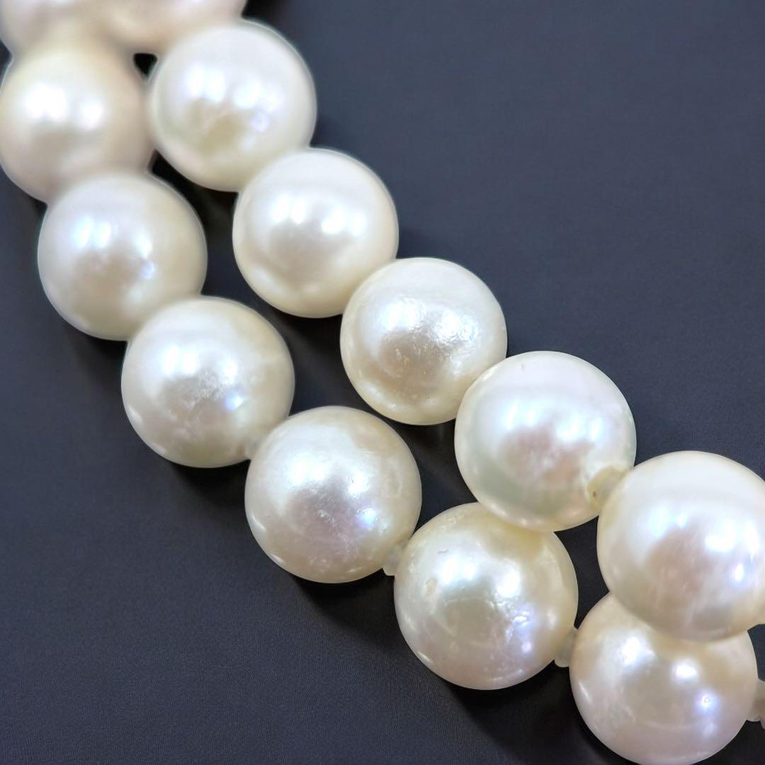 【高島屋購入品】アコヤ　パール　本真珠　ネックレス　シルバー　大珠　8.5mm