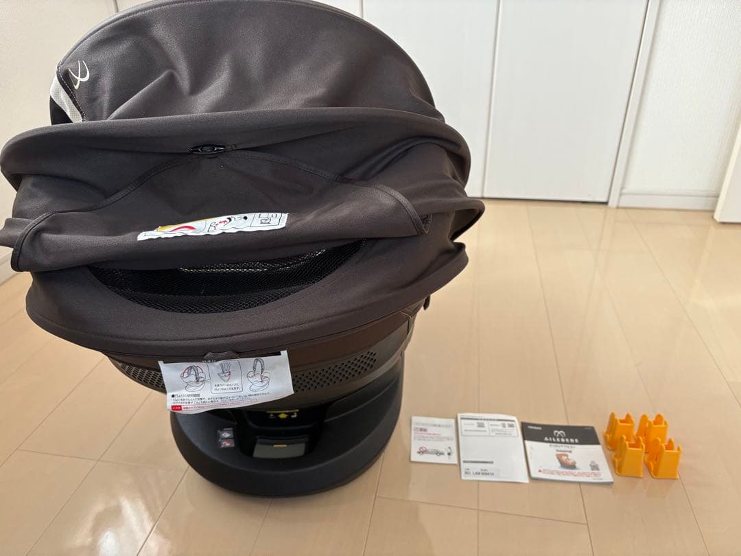 【良品】エールベベ・クルット3i グランス　アンバーブラウン ISOFIX