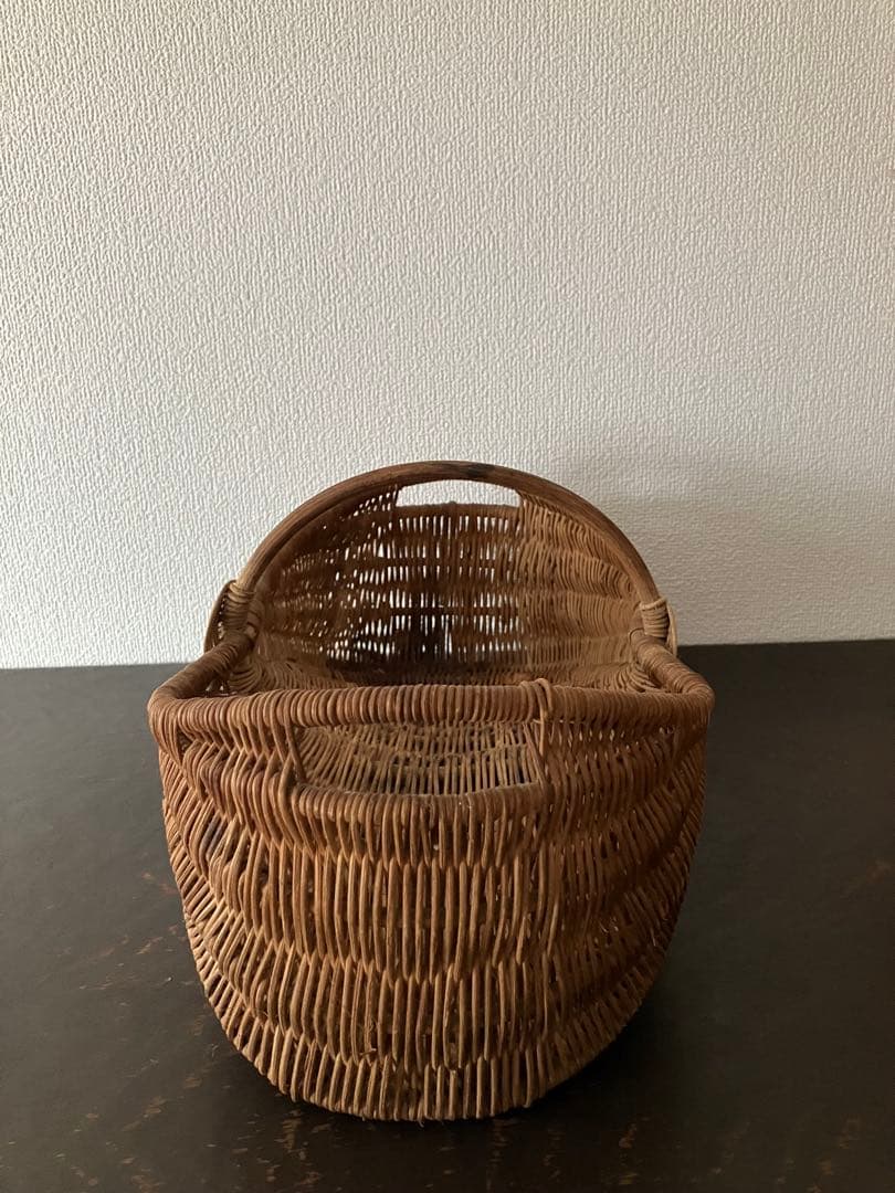 フランスアンティーク　パニエ　カゴ　バスケット