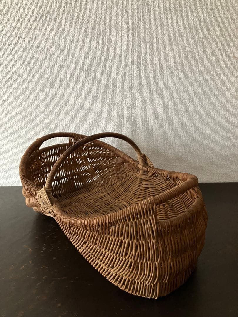 フランスアンティーク　パニエ　カゴ　バスケット