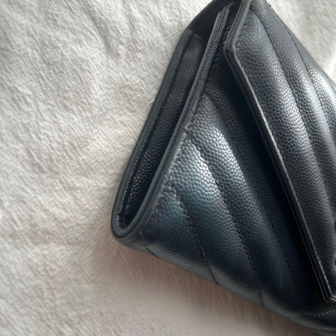 SAINT LAURENT YSL 長財布 ネイビー