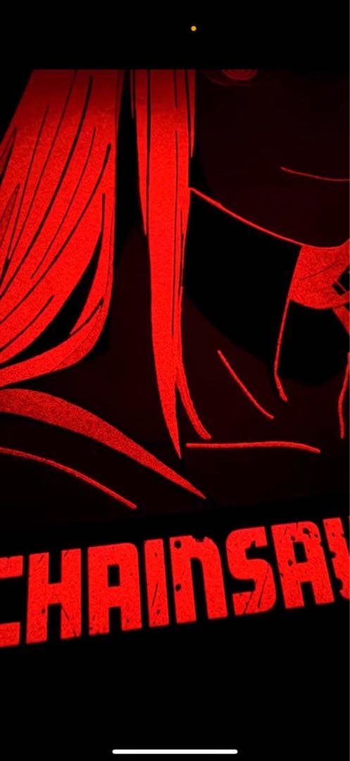 4枚セット台湾限定 マキマ赤夜光/香り レゼ水色夜光/香り　特殊加工A3ポスター