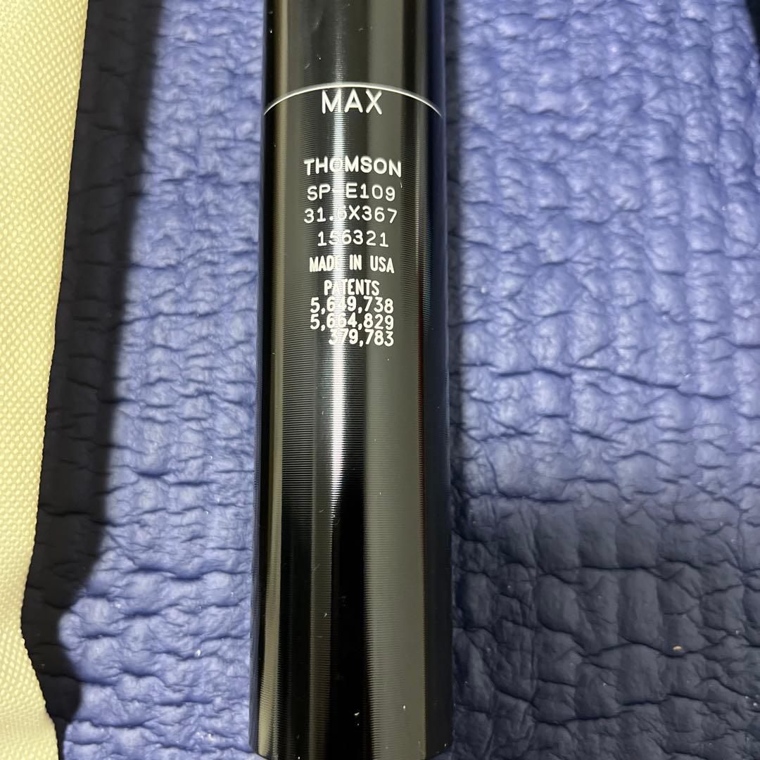 THOMSON SP-E109-BK シートポスト 31.6 x 367mm