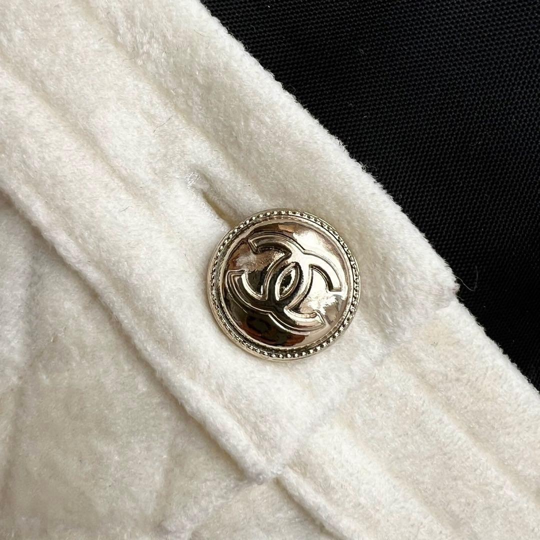 CHANEL 2020 キルティング マトラッセ ココマーク金ボタン スカート