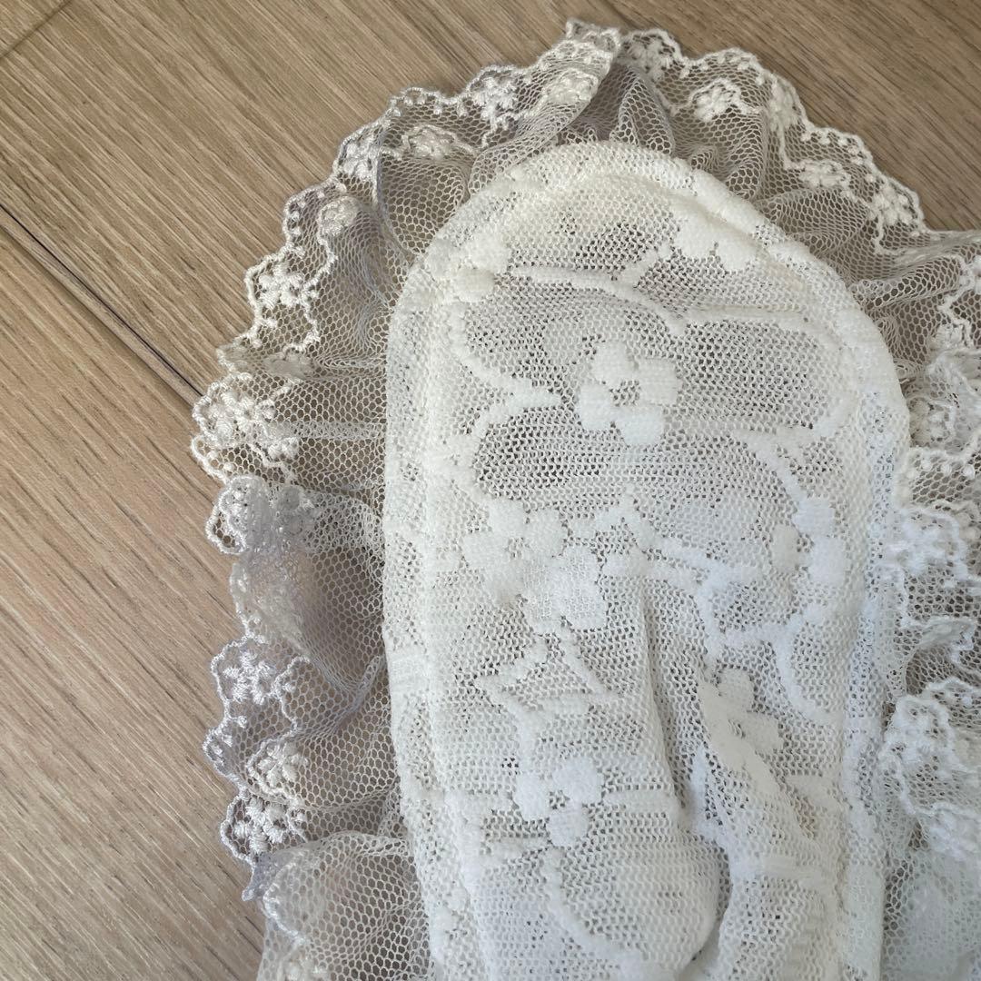 BABY 未使用 レースフリルジャンパースカート カチューシャ