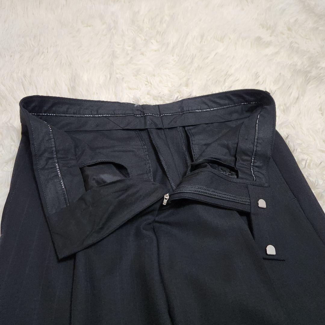 【美品】HUGO BOSS シャドウストライプ セットアップ スーツ 46