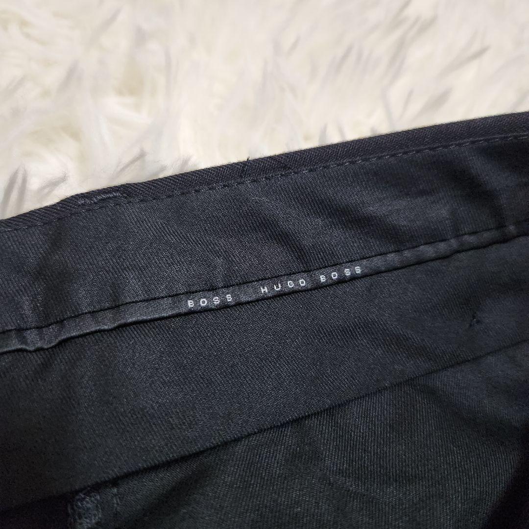 【美品】HUGO BOSS シャドウストライプ セットアップ スーツ 46