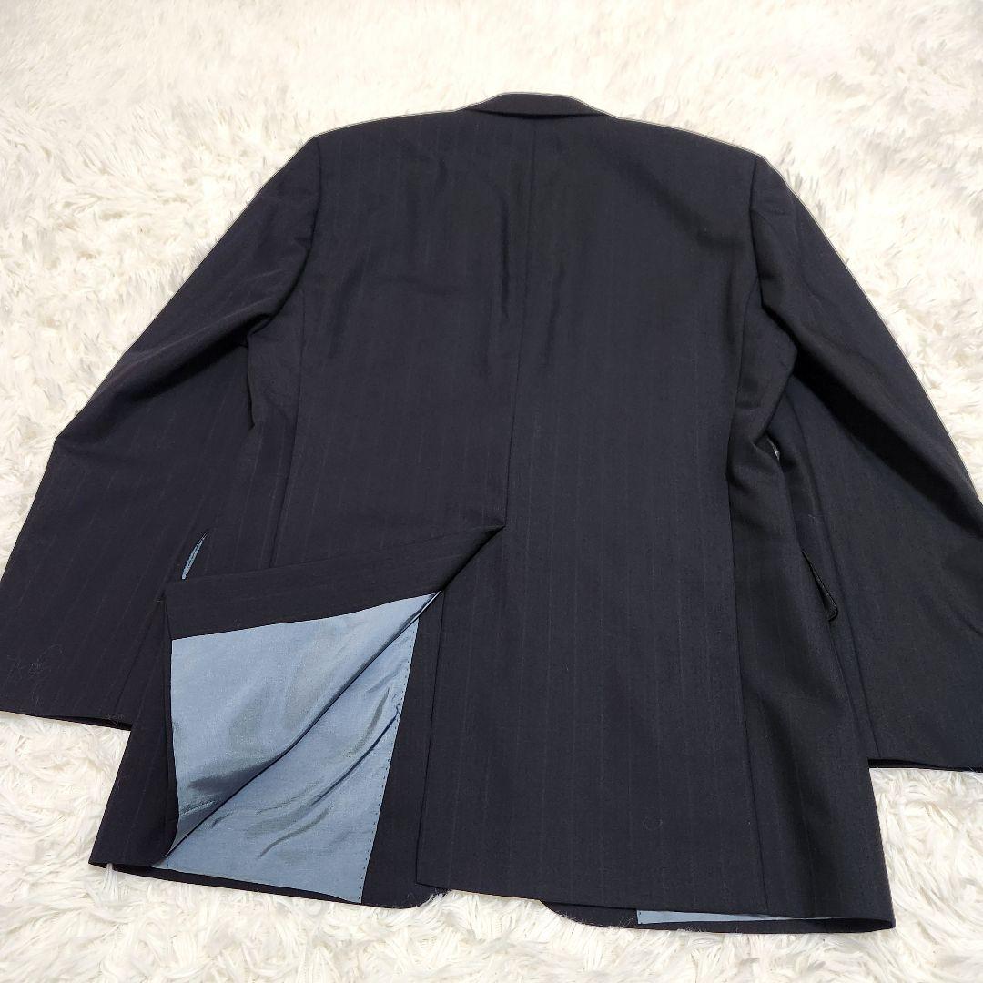 【美品】HUGO BOSS シャドウストライプ セットアップ スーツ 46