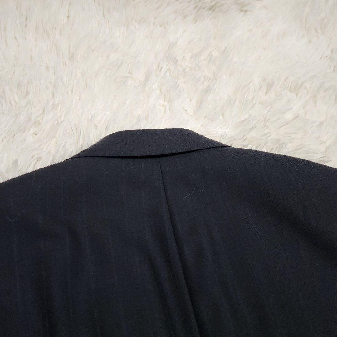 【美品】HUGO BOSS シャドウストライプ セットアップ スーツ 46