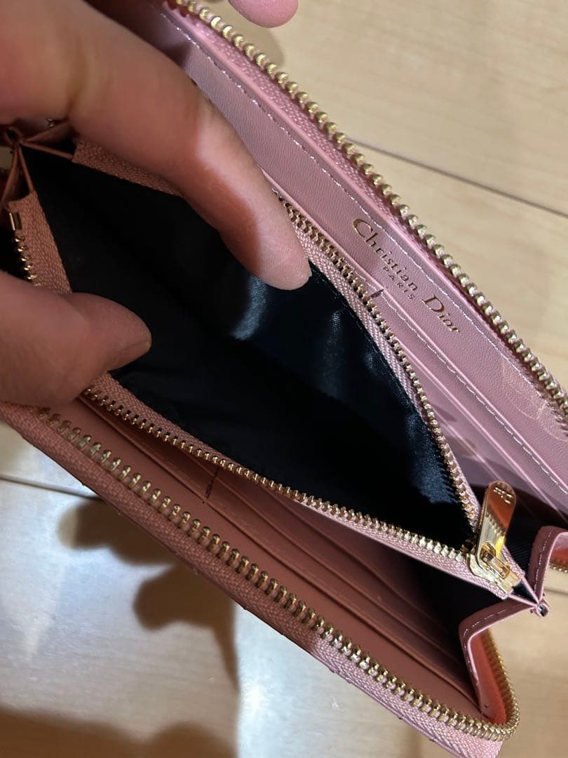 値下げタイムセール24時まで❣️キルティングDIOR♡ピンク長財布