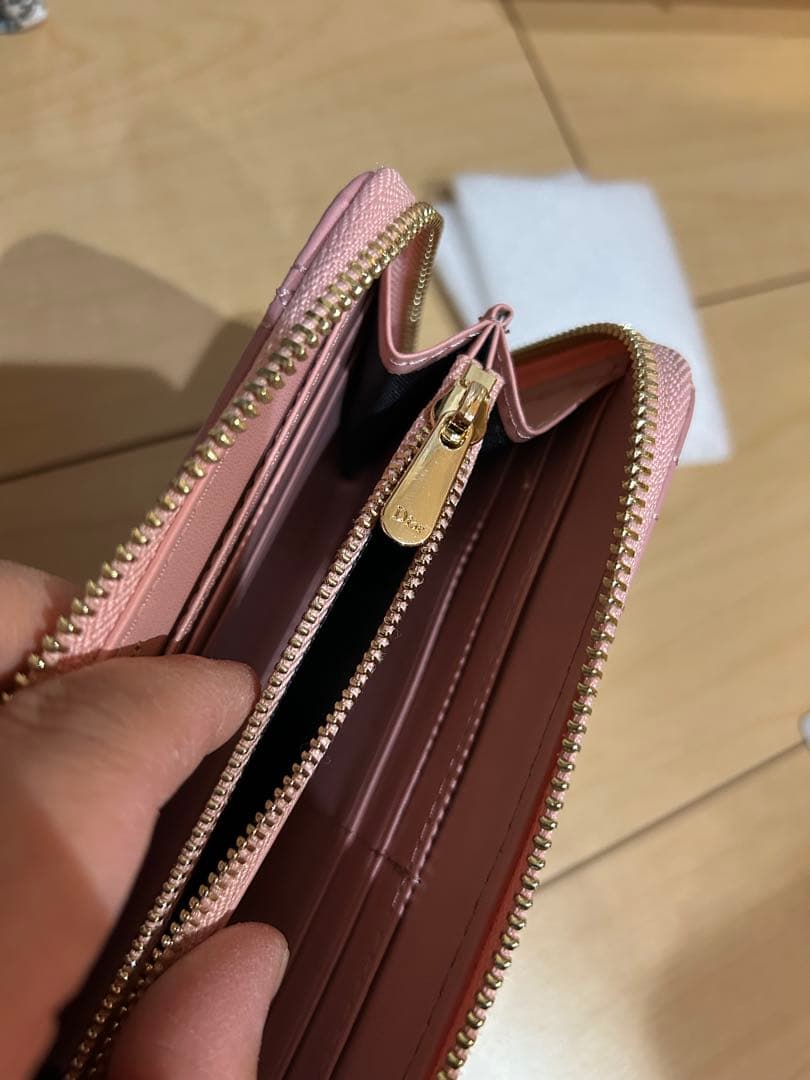 値下げタイムセール24時まで❣️キルティングDIOR♡ピンク長財布
