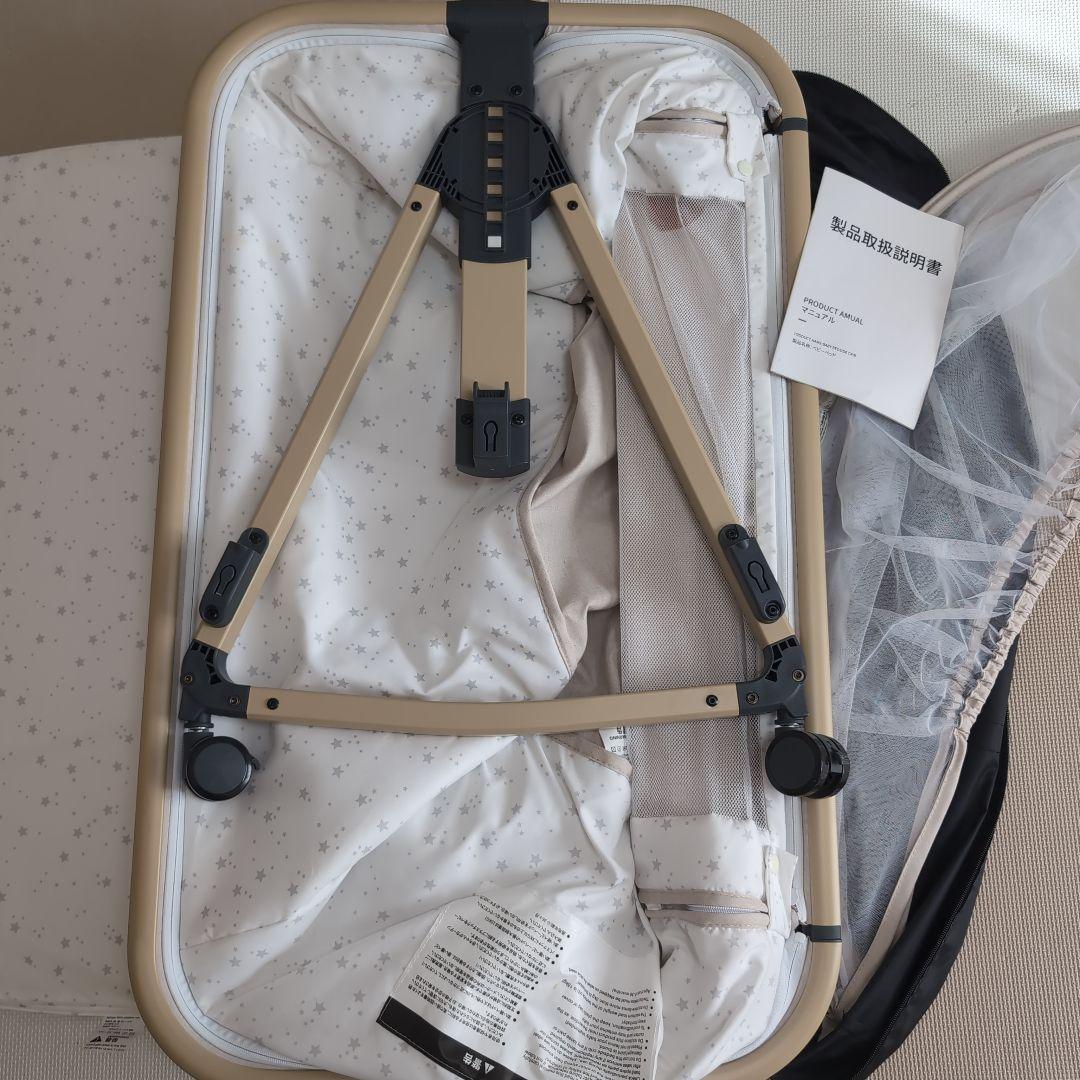 ZOOBLY ベビーベッド 添い寝ベッド 折りたたみ HZDMJ ベージュ