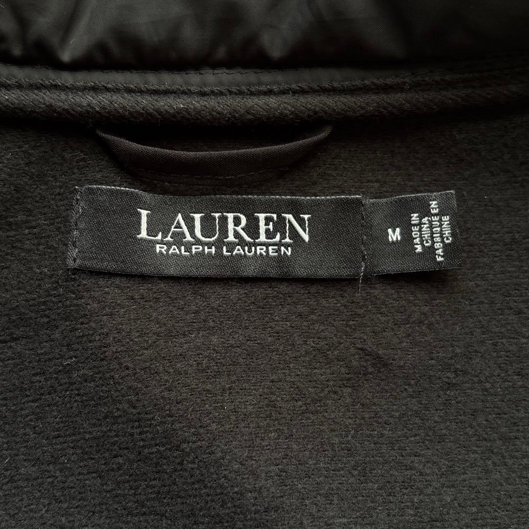 ローレンラルフローレン 洗える フーデットコート ブルゾン 黒 ブラック M