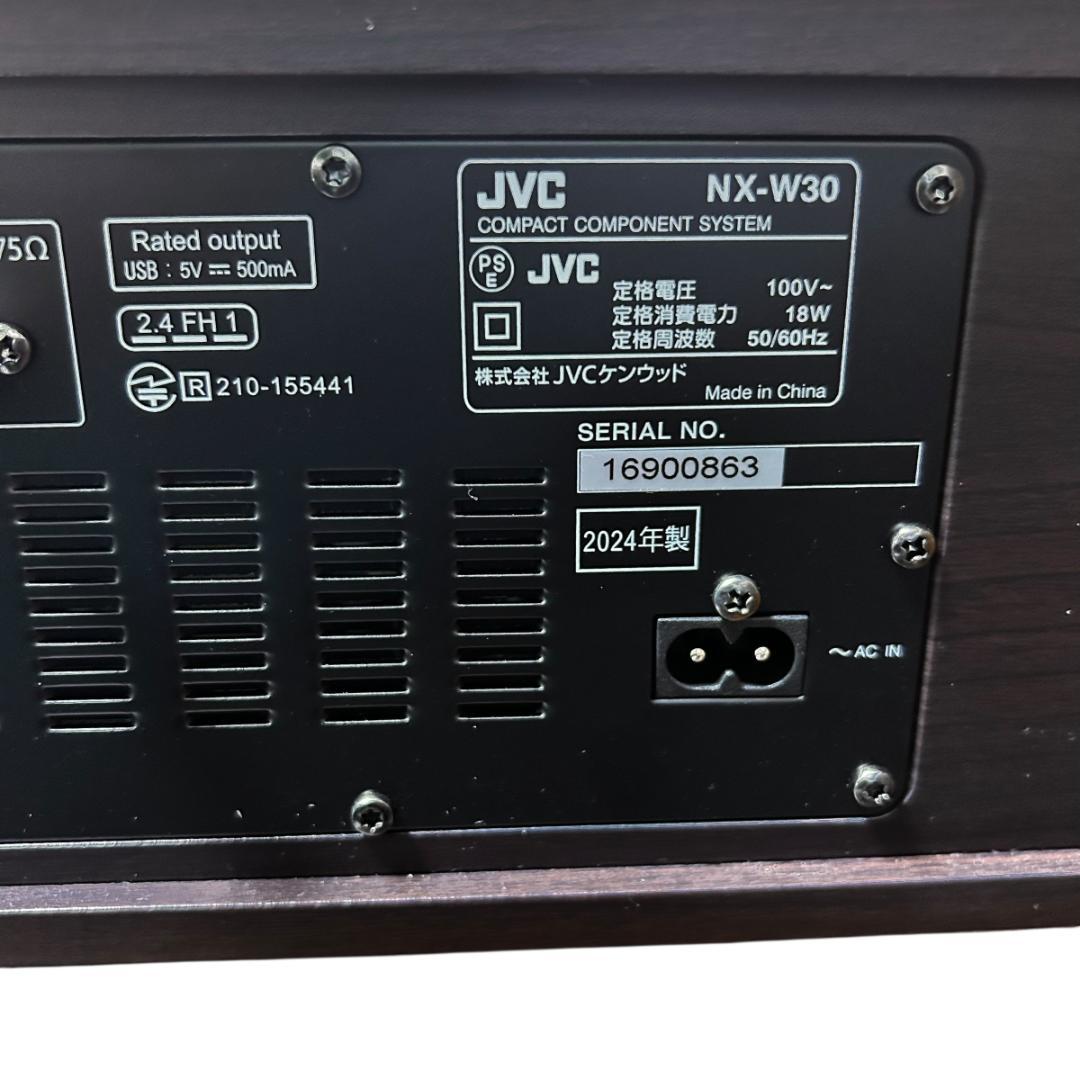 【未使用品】2024年製 JVC NX-W30 コンパクトコンポ