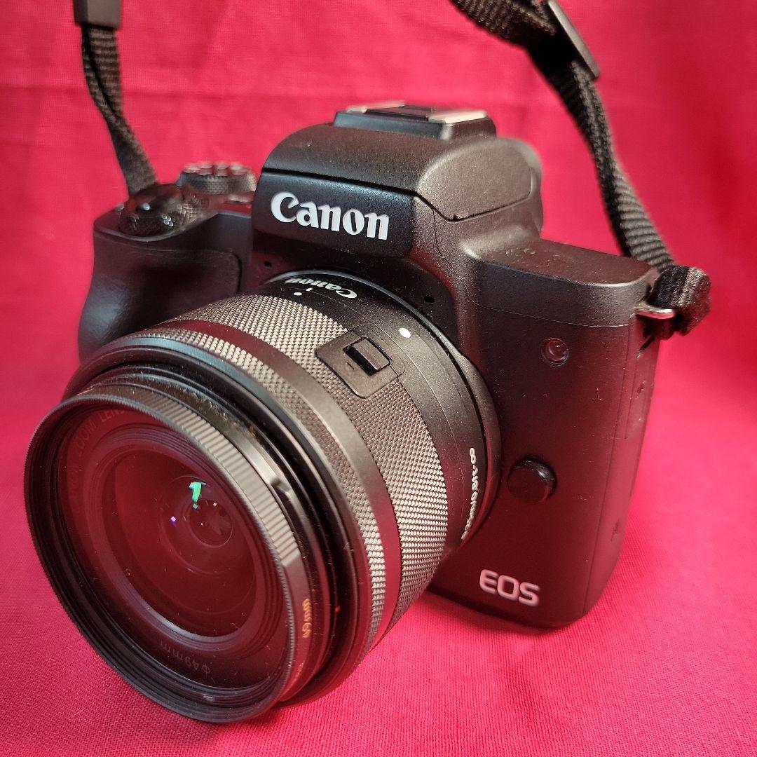 キヤノン Canon ミラーレス　美品　一眼カメラ　EOS Kiss M　動作品