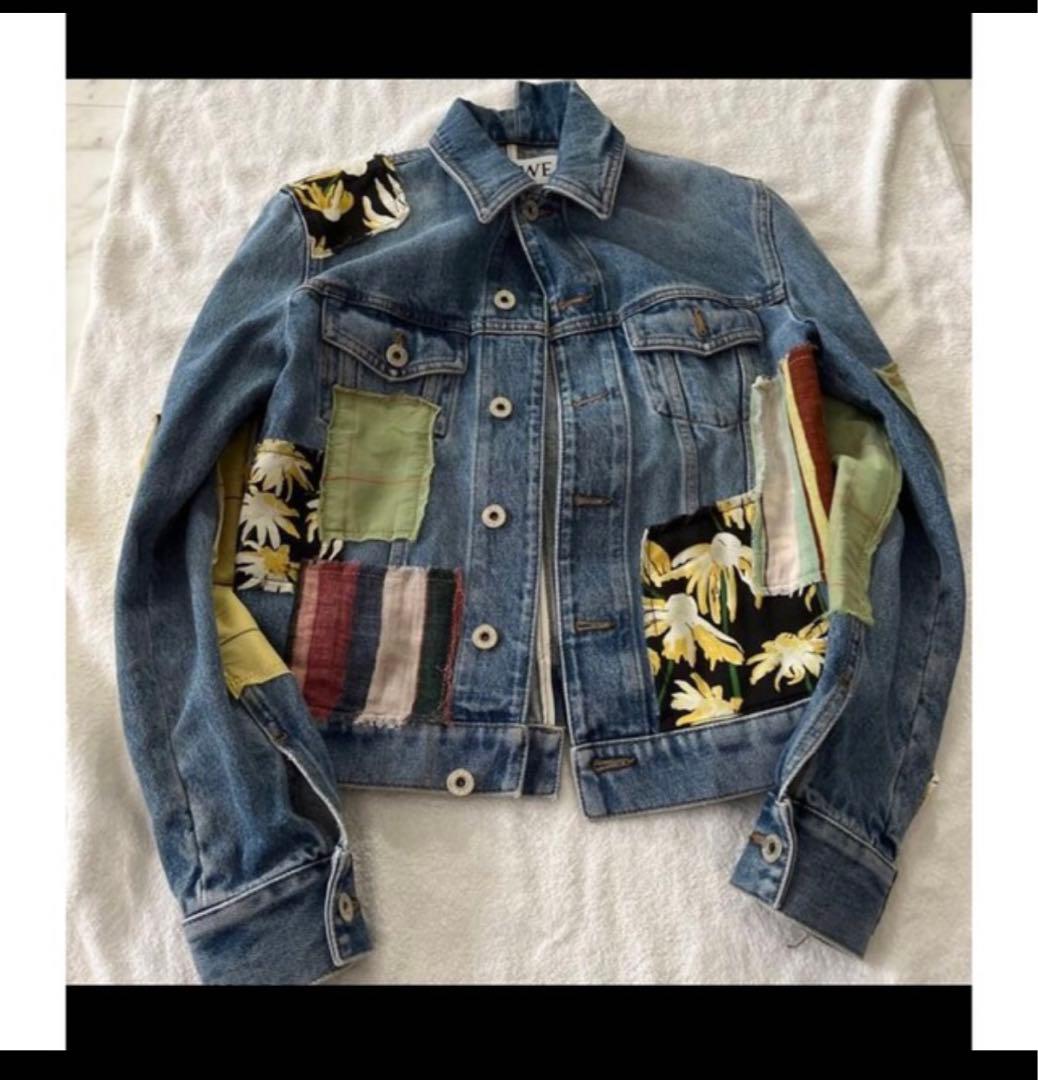 ロエベ　パッチワーク　ジージャン