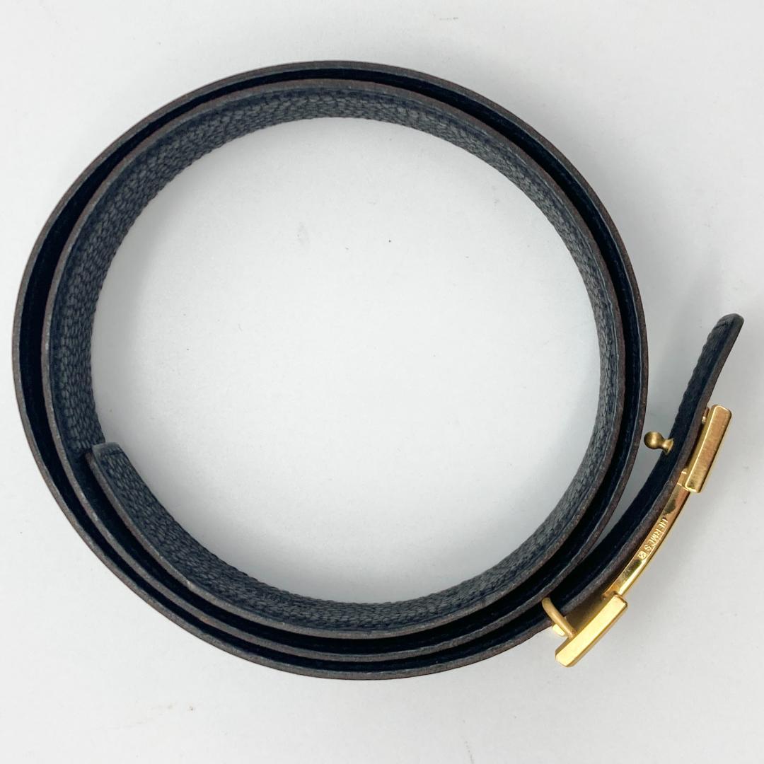 美品　エルメス　ベルト　コンスタンス　Hバックル　ブラウン　ゴールド