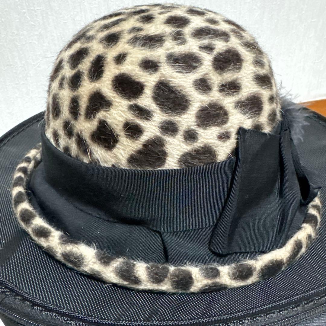 バカラ　マキシン　ヒョウ柄　帽子