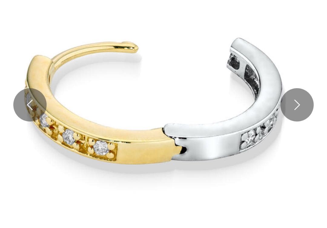 スタージュエリー2024クリスマス限定 Pt950/K18 ピアス