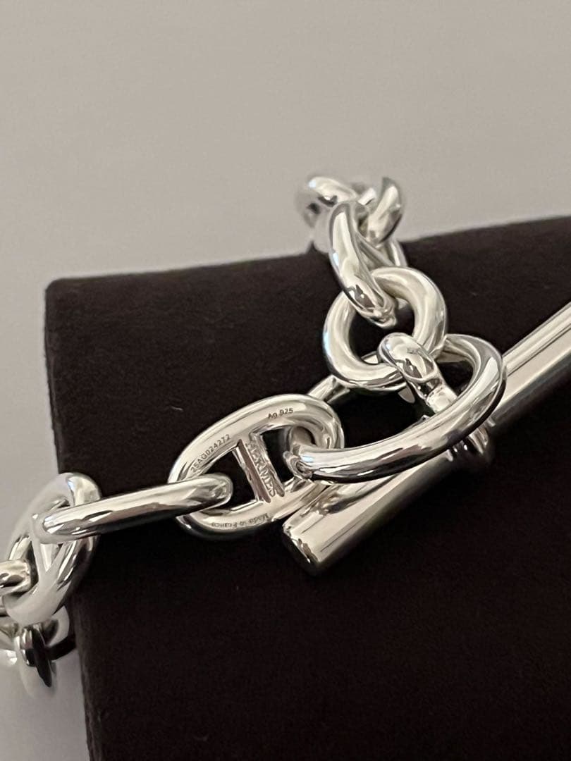 HERMES エルメス シェーヌダンクル ブレスレット MM 16コマ